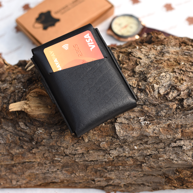 Black Multi-Function Card Holder Back Look