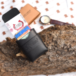Black Multi-Function Card Holder Front Look