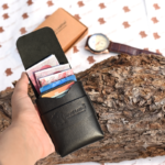 Black Multi-Function Card Holder Open
