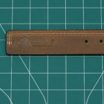 Brown Leather Belt End View