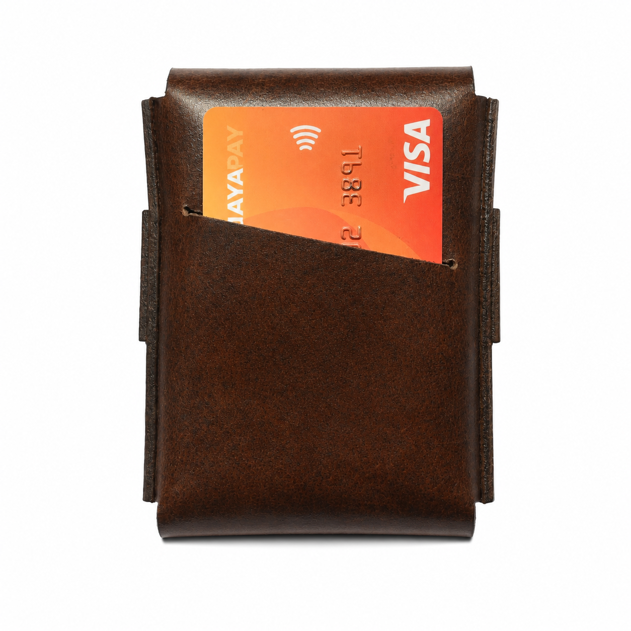 Choclate Brown Multi-Function Card Holder Back