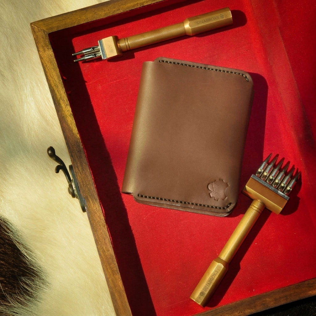 Minimalist Vertical Bifold Wallet Front